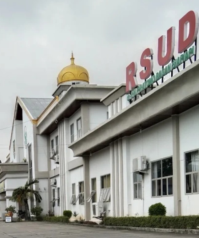 Hujan Lebat Menguyur Rumah Sakit Peratomo(RSUD) Bagan Siapiapi